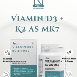 RVibes Vitamin D3 + K2 (MK7) Tablets (30 Tablets)