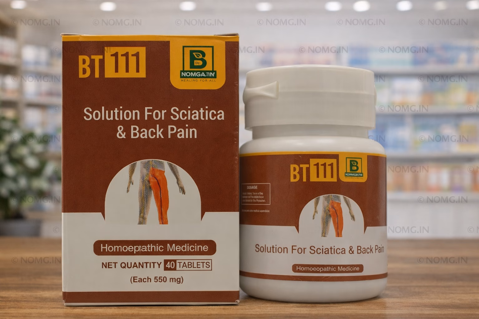 BT-111 Sciatica & Back Pain Support (40 Tablets)